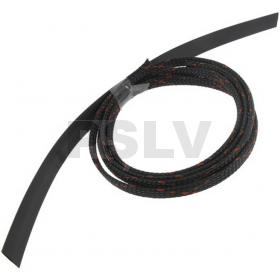 Q-HS-0012 Quantum Servo Braid 1m with 240mm Blk/Orange heat shrink OD7mm  